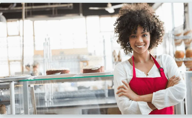 Business owner in a café